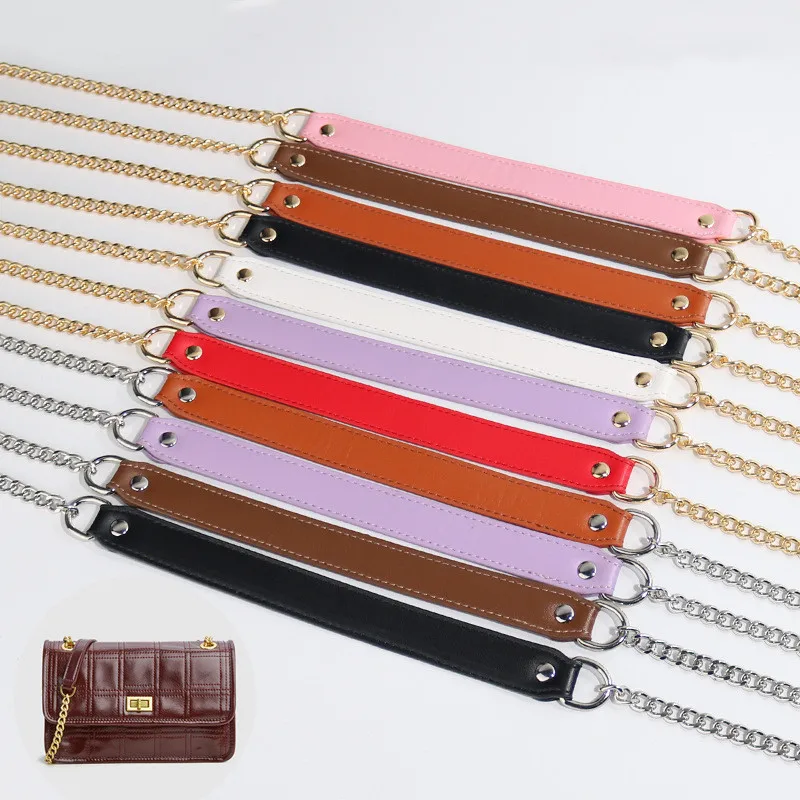 Hardware Shoulder Strap Accessories Messenger Bag Strap Replacement Bag Chain Strap Solid Color Pu Bag Belt No Rust 120cm