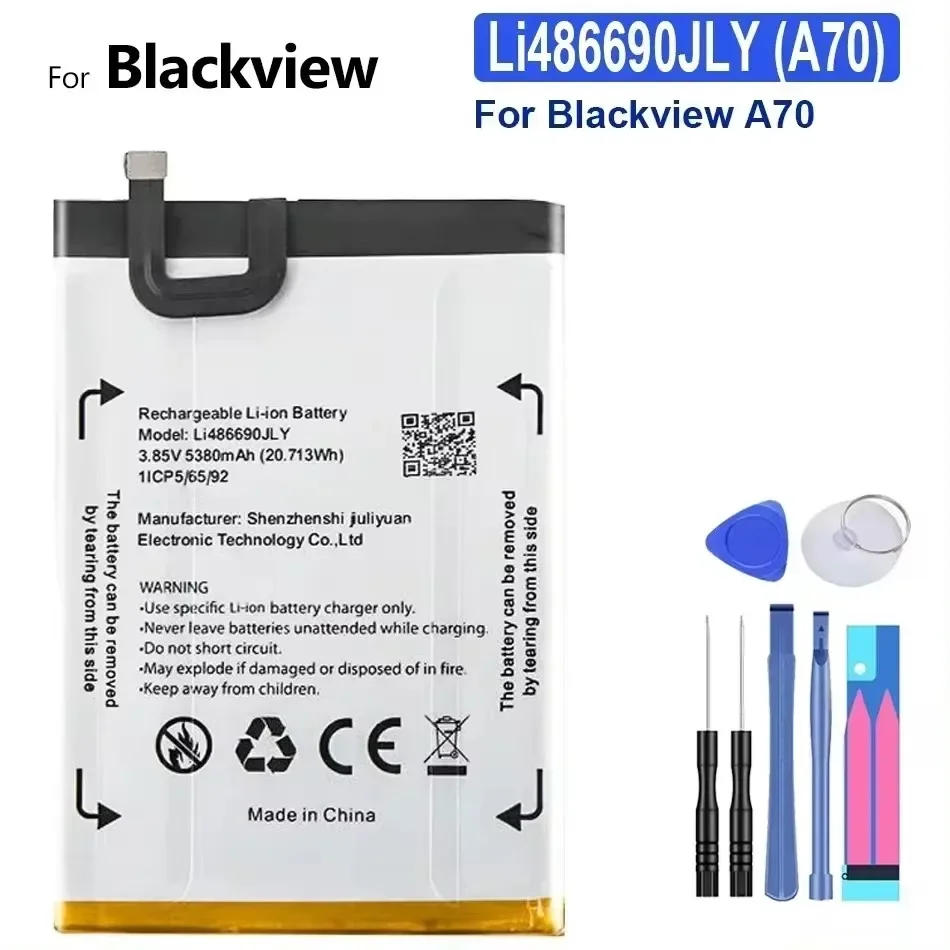 Mobile Phone Battery for Blackview Li486690JLY (A70) 5380mAh