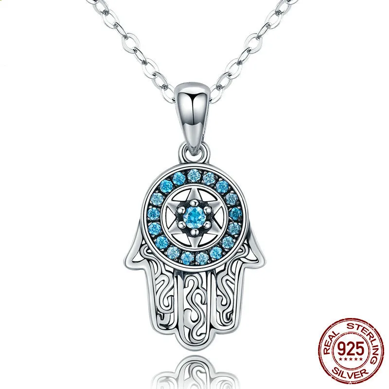 

Ожерелье RUIYI Fatima's Guardian S925 Стерлинговое Серебро, популярное в Европе и Америке женское ожерелье Scn264