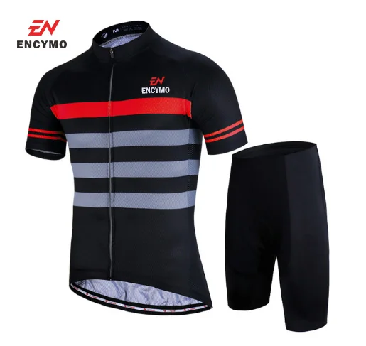 

Новинка 2022 г., комплект дышащей одежды ENCYMO для велоспорта, мужской летний комплект одежды для велоспорта с защитой от пиллинга
