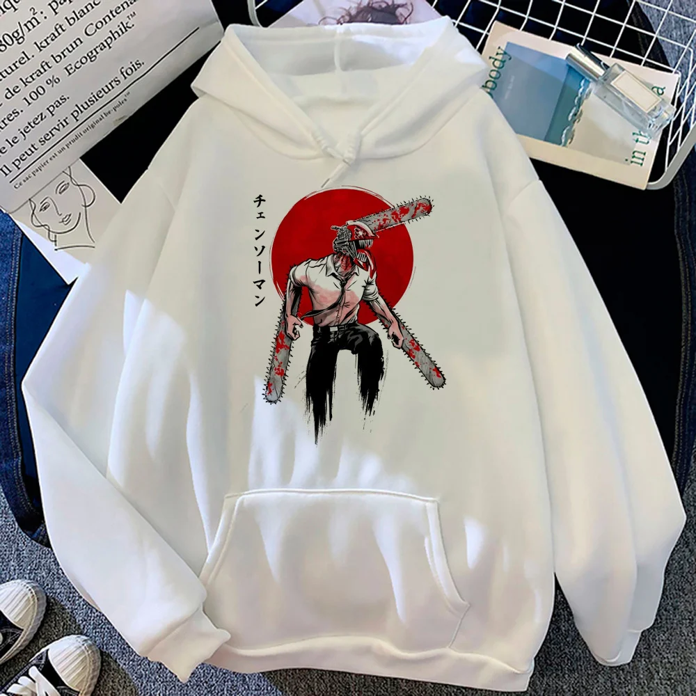 

chainsaw man hoodies women streetwear 90s 2023 anime hoddies women Fleece clothes