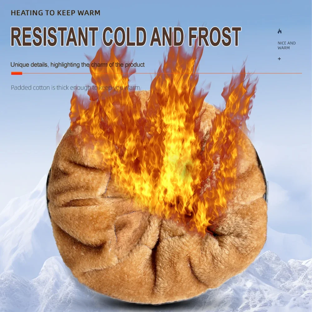 1 Pair Winter Cold-Proof Warm Glove Motorcycle Handlebar Waterproof Windproof Cover