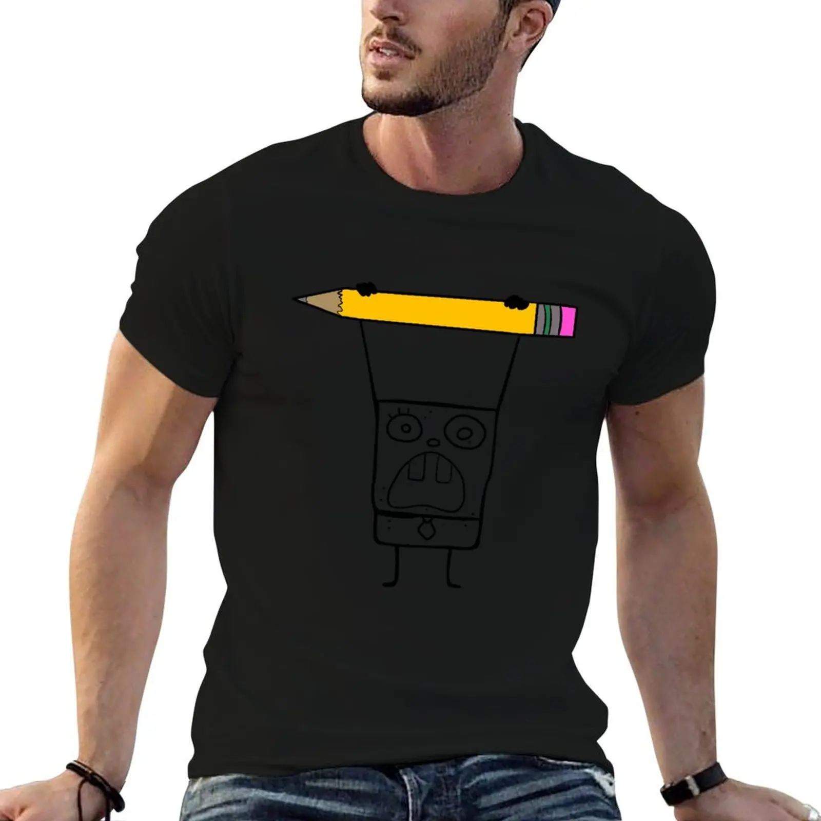 Фото Футболка Doodle Bob Mihoy Minoy, футболка для летнего фестиваля №1
