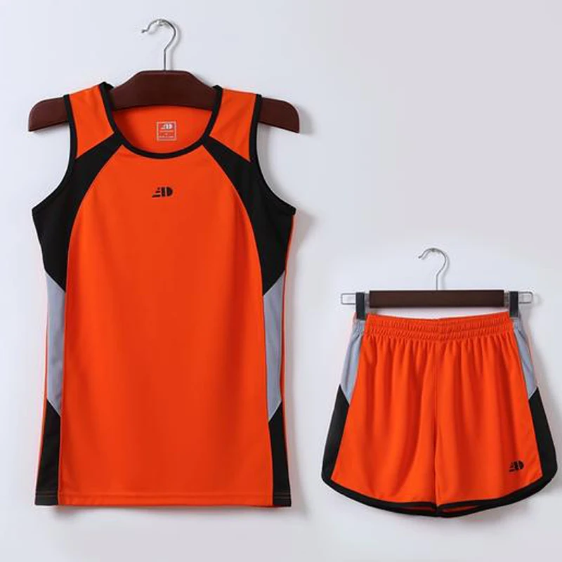 Спортивный костюм тренировочный жилет короткий для бега летняя Студенческая