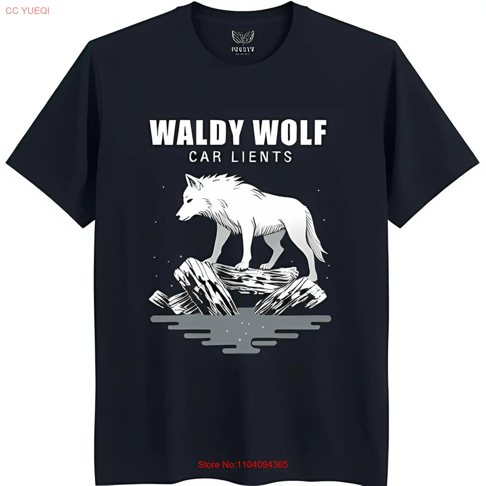 Футболка Waldy Car Lients черная хлопковая