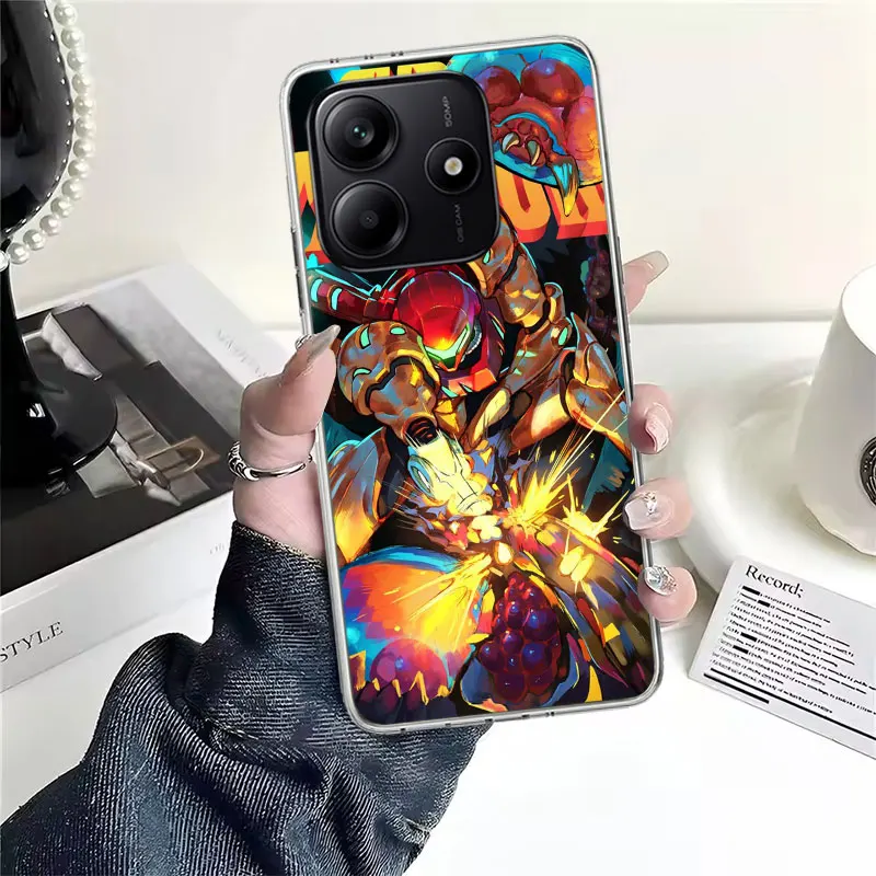 Фото Мягкий чехол для телефона Game M-Metroids для Xiaomi Redmi Note 15 14 14S 13 12 Pro Plus 12S 11 11S 11E 10 10S 11T 5G Fundas Coque Redmi N №3