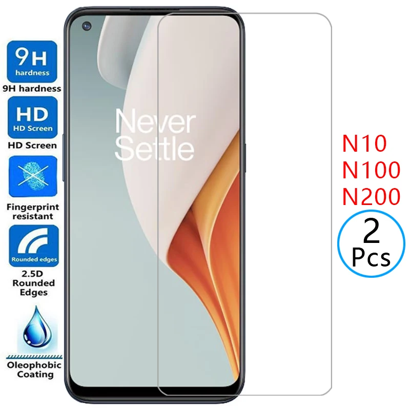 

Защитное закаленное стекло для oneplus nord n10 n100 n200 5g, защита экрана на one plus nordn10 nordn100 n 10 100 10n 100n, пленка