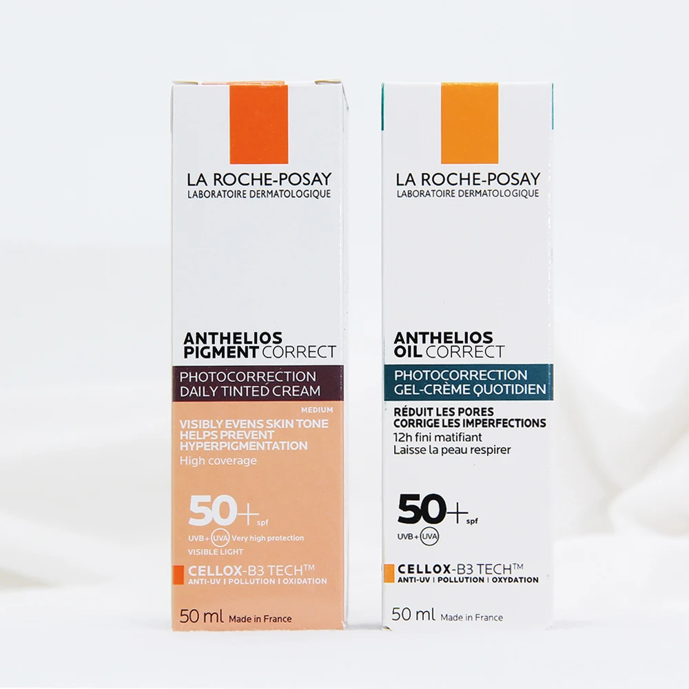 La Roche Posay Anthelios, контроль жирности, Солнцезащитная фотокоррекция, повседневный солнцезащитный крем SPF50 +, антиоксидант и анти-уф отбеливание, 50 мл