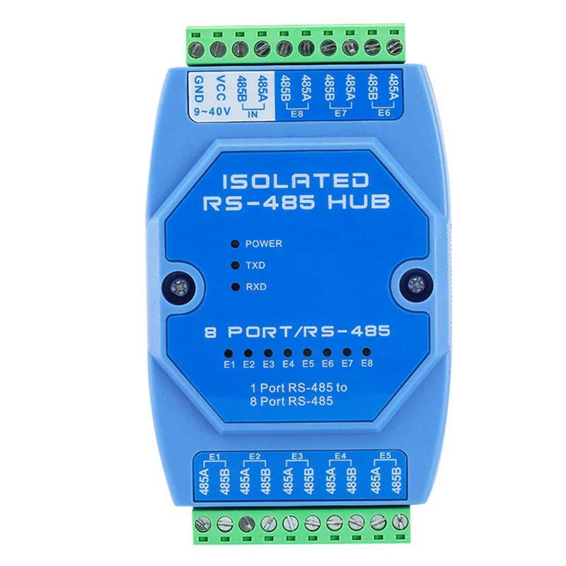 

Spare Parts 485 Hub 8Channel RS485 Distributor/Repeater One Sub Eight Industrial Photoelectric Isolated Relay