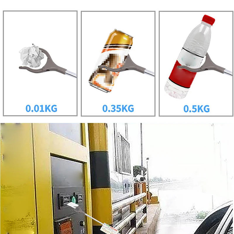 

1 Pieces Reach Gripping Tool 40 Cm Foldable Garbage Collection Tool Stainless Steel Garbage Clip Picker