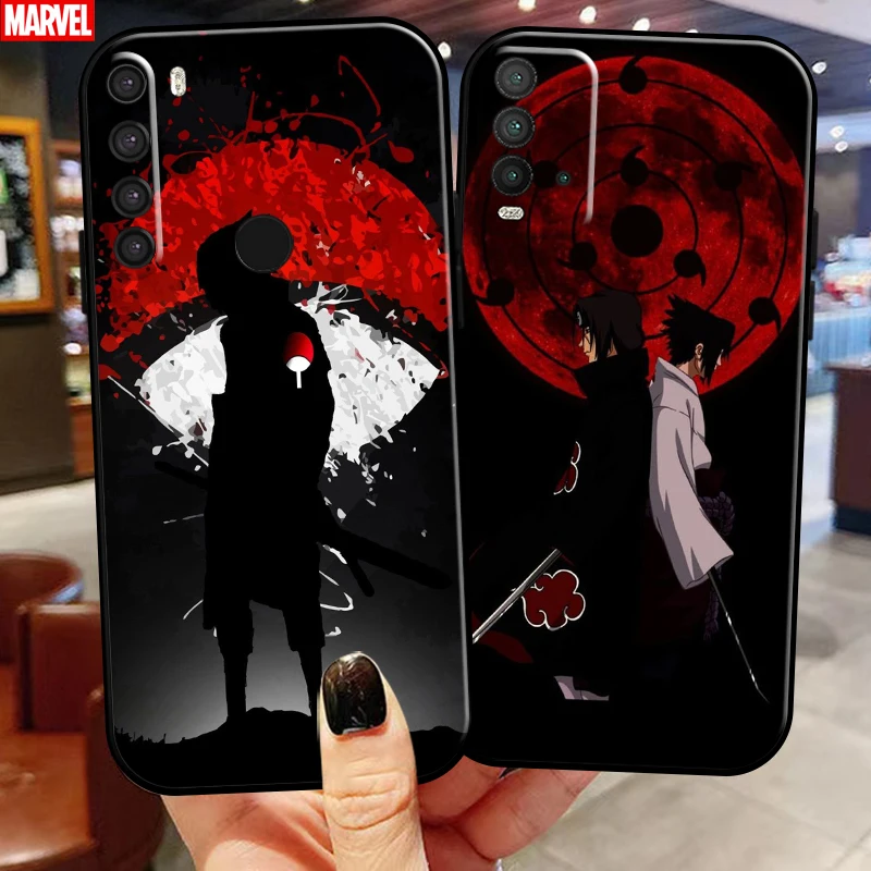 

Naruto Uchiha Itachi Akatsuki Phone Case For Xiaomi Redmi Note 10 10S 9 9S 9T 5G 8 8T 7 Pro Redmi 10 9 9T 9A 9C 8 8A Soft Black