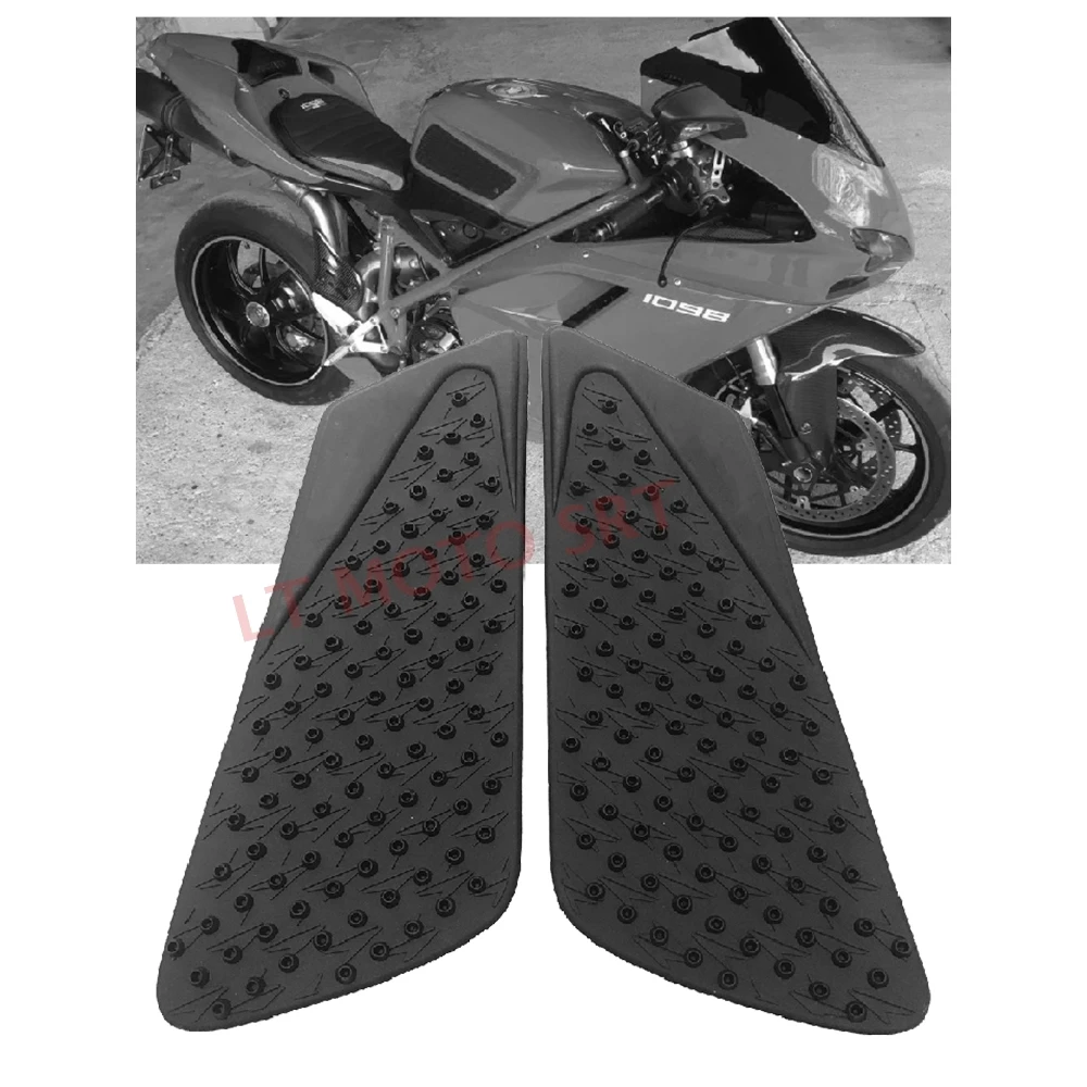 Motorcycle Tank Pad Side Knee Traction Grip Pads Anti Slip Stickers Fits for Ducati 1098 1198 EVO 848 1100 1100S Streetfighter