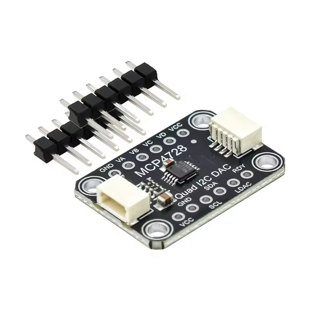 Фото MCP4728 4-канальный модуль ЦАП I2C EEPROM STEMMA QT Qwiic для Arduino №1