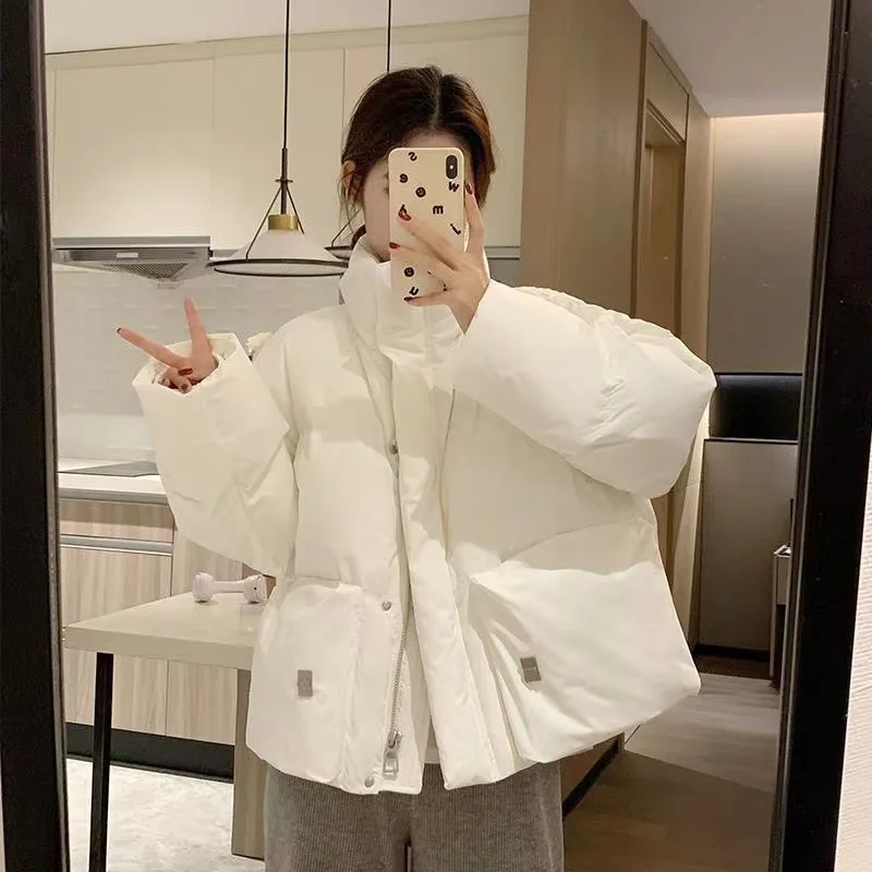 

Женская короткая стеганая куртка URIOR, однотонный пуховик из хлопка, теплая зимняя куртка, 2023