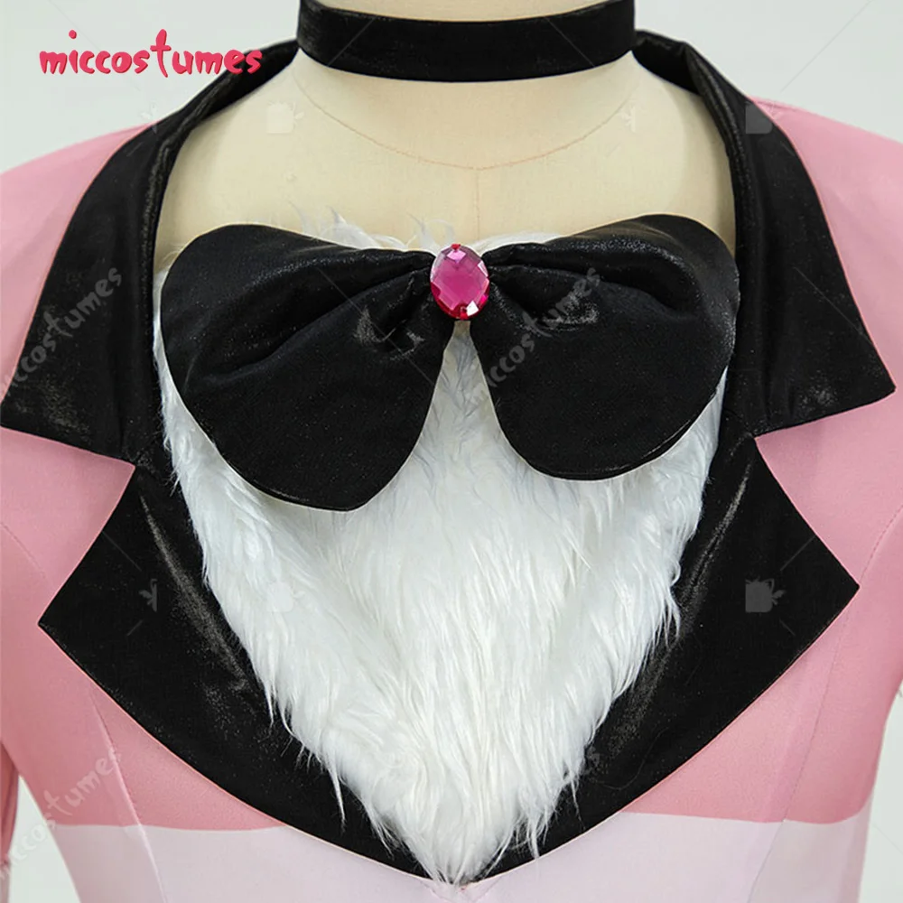Женский костюм для косплея Miccostumes из пыли ангела топ и брюки с перчатками чокер