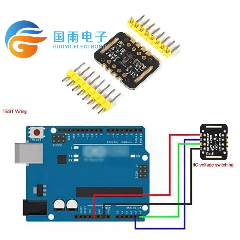Датчик Сердцебиения MAX30102 запястье с датчиком сердечного ритма и пульса для