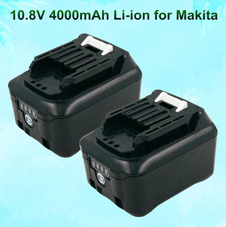

Литий-ионный аккумулятор BL1040 BL1040B 10,8 В 4000 мАч для электроинструмента, перезаряжаемая батарея для Makita BL1015 BL1020B BL1041 BL1016 BL1041B DF031D
