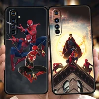 marvel spider man phone case for oppo a12 a74 a76 a16 find x5 a95 a52 a53 a54 a15 reno 6 z 7 pro a9 2020 5g silicone shell coque