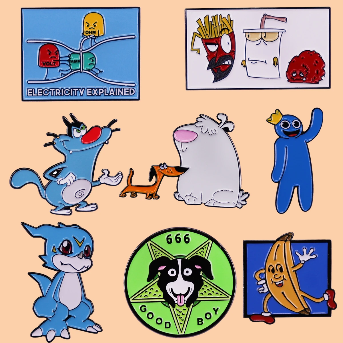 

Cartoon Anime Lapel Pins Cute Cat Enamel Pin Science Brooches on Clothing Badges on Backpack Fashion Accessories Jewelry Gift