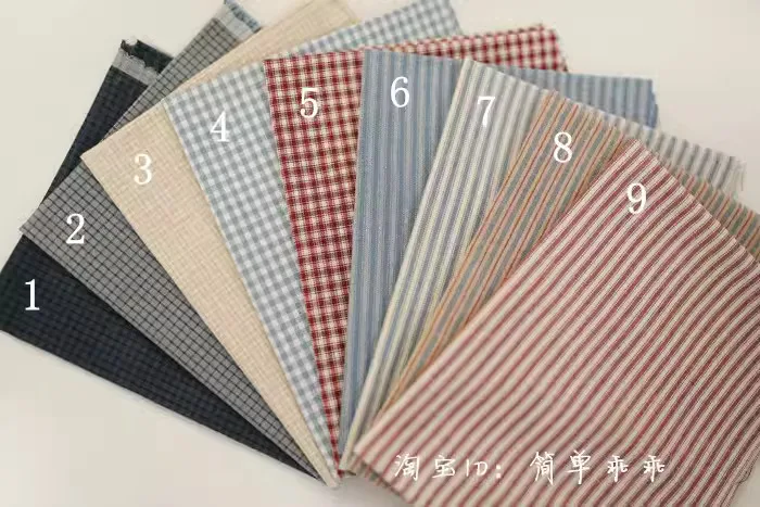 Красный бежевый черный цвет японская ткань окрашенная в пряже сделай сам