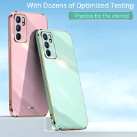 luxury 6d plating silicone shockproof bumper phone cases for oppo reno5 reno 6z 5f z find x3 x2 lite neo shockproof phone cover