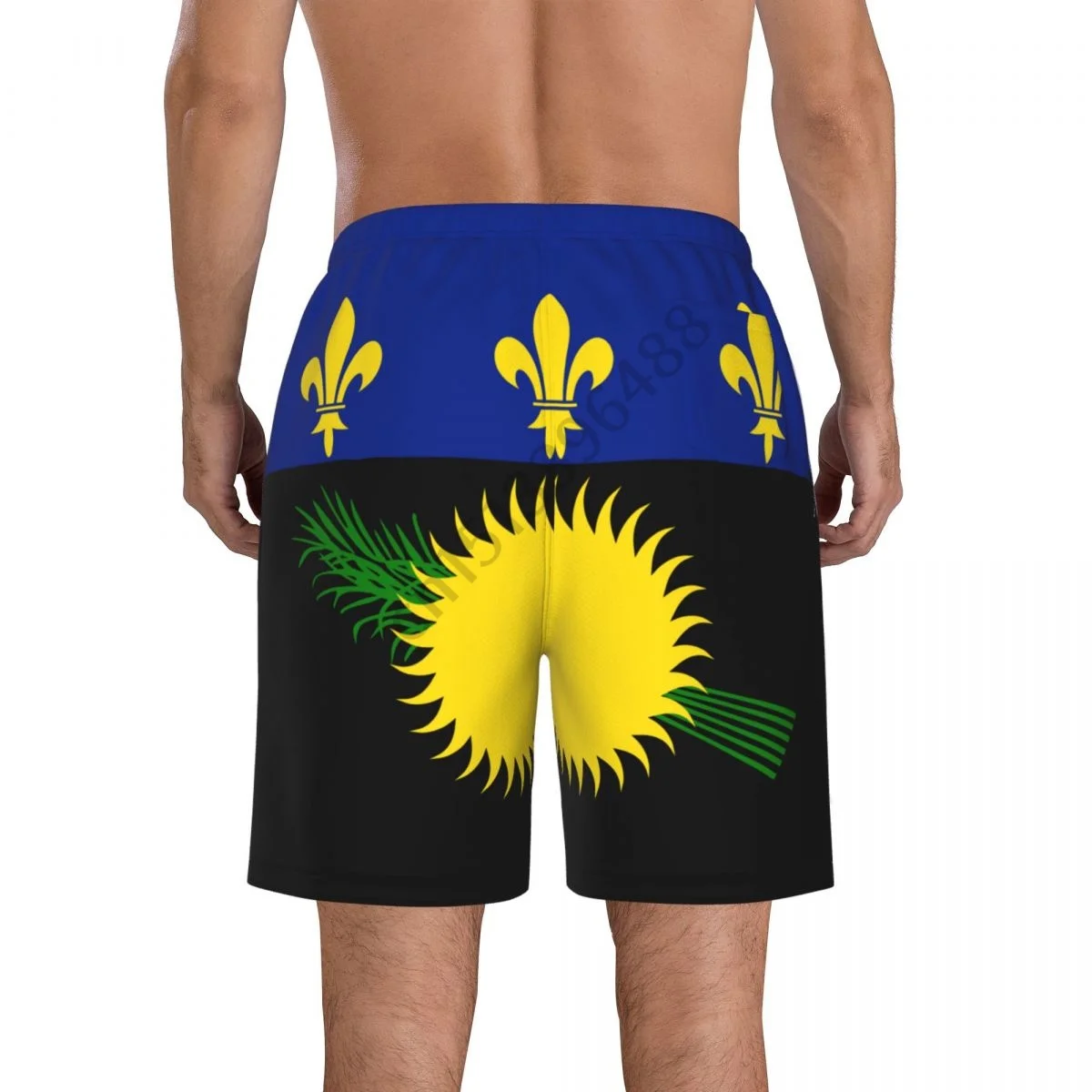 Винтажные мужские плавки с флагом Гваделупы быстросохнущие пляжные шорты