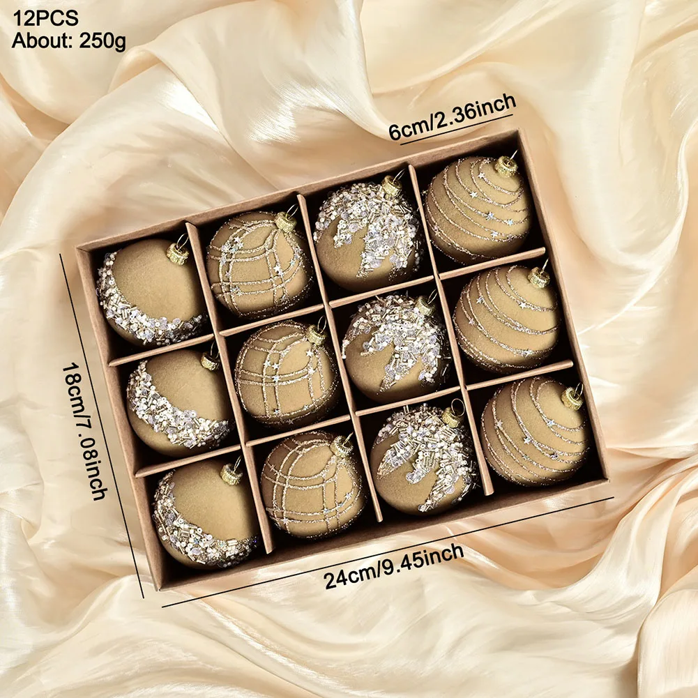 6 см 12 шт. премиум-класса флокированные бархатные блестки с бриллиантами