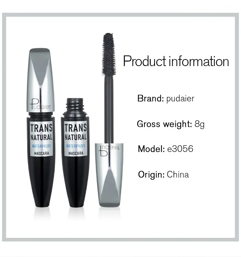 Высокое качество красивая укладка водостойкая не размазывающаяся тушь для