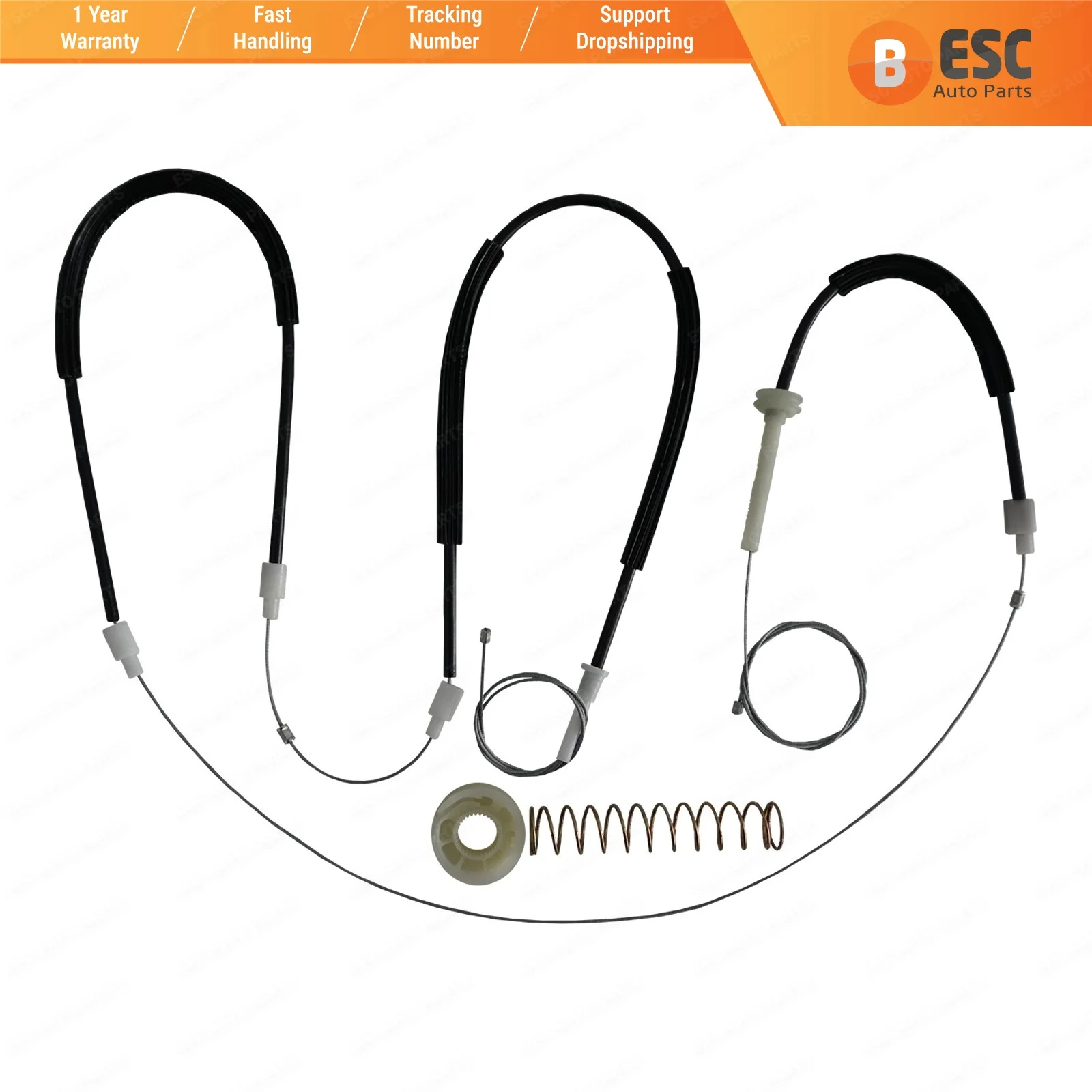 

Автозапчасти ESC EWR5348, электрический стеклоподъемник, комплект для ремонта передней левой двери 99654207504 для Porsche 911 996 986