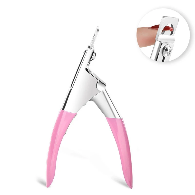 

Professional Nail Art Clipper Special type U word False Tips Edge Cutters Manicure Colorful Stainless Steel Nail Art Tools