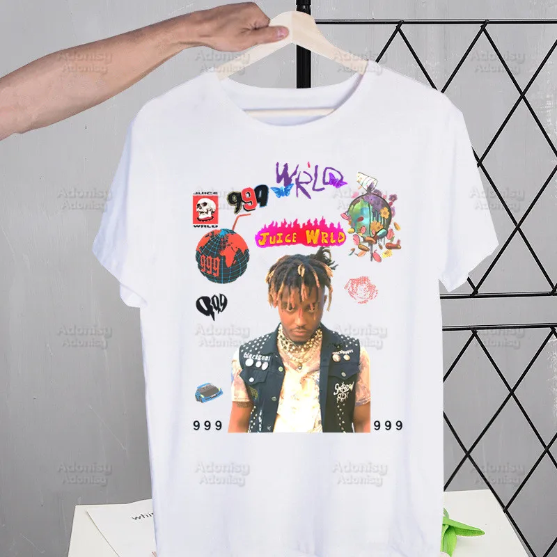

Juice Wrld Men's Tshirt Printing Shirt Mens Fans Fashion WRLD Rapper Hip Hop T-Shirt Casual Singer Tops T-Shirt Short Sleeve