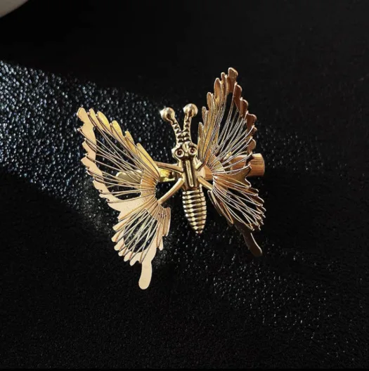 

Antique-Style Moving Barrettes Female Spring Moths Butterfly Tassel Side Hair Accessories Hairpin