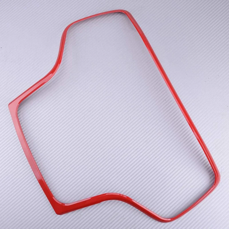 

ABS Console GPS Navigation Dashboard AC Panel Cover Trim Fit For Jeep Grand Cherokee 2014-2020 Red
