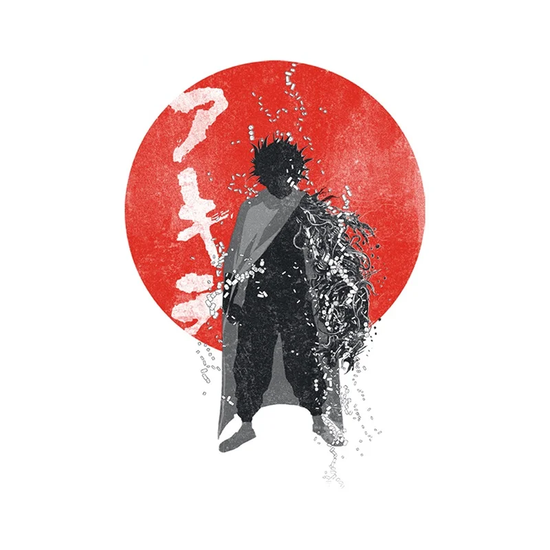 Автомобильная наклейка OFK индивидуальный самурайский воин автомобиль ПВХ