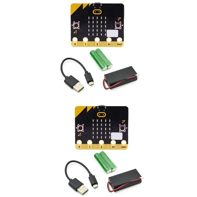 

2X Microbit GO Starter Kit BBC Smart Car Kit/Qtruck/Python Education Microbit Supports AI And Machine Learning