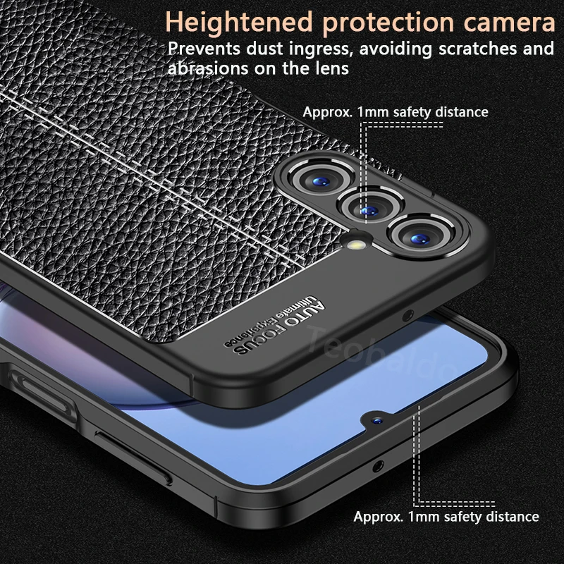 Чехол для Samsung Galaxy A05S A05s SM-A057F мягкий силиконовый кожаный чехол телефона A 05S бампер