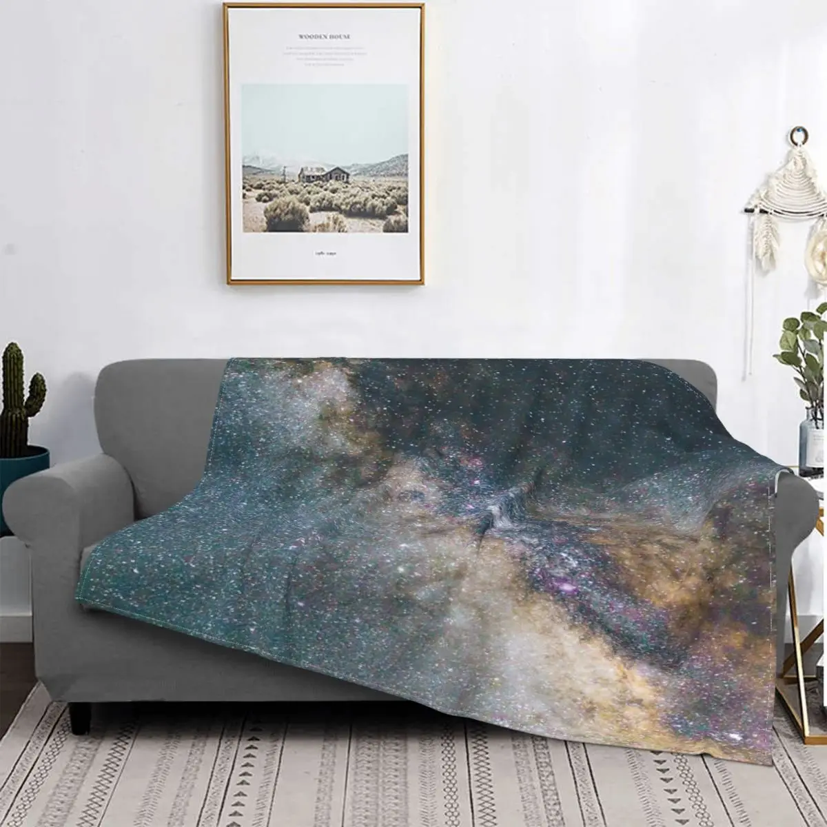 

Manta con estrellas de la vancia Laser ctea, cubrecama, cama, sofa cuadros, manta Kawaii, pickick
