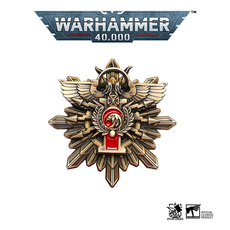 

[Звездное литье] императорская запрещенная армия Wanfu Regiment сияющая золотая эмблема Warhammer 40K охватывающая брошь
