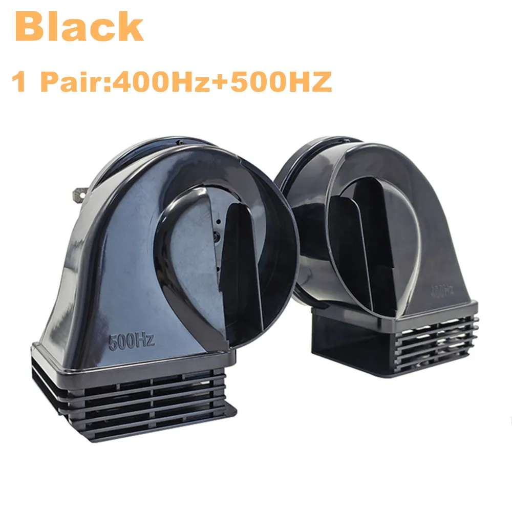 

One Pair Bocina Moto Horn 12V 115±5dB Double Volume Sound Automtive Compressor 400Hz 500Hz Waterproof Bocinas Para Automóvil