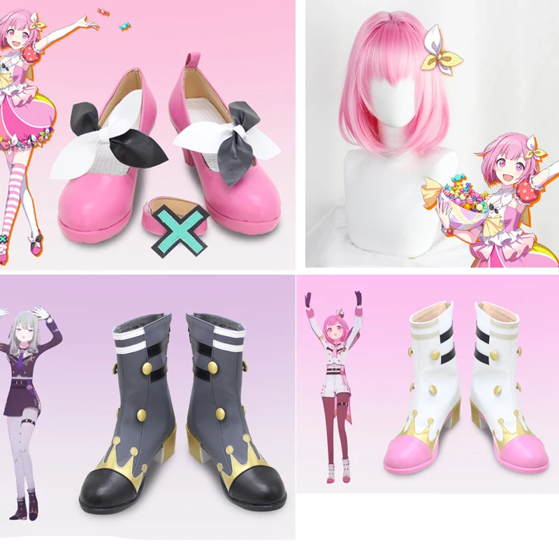 

Аниме проект Sekai, красочные сценические ботинки оодори эму Кусанаги Nene, обувь для косплея