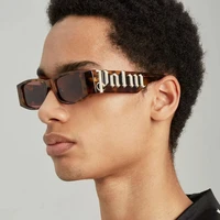 small rectangle sunglasses men brand designer vintage sun glasses male punk hip hop ins popular square retro oculos de sol