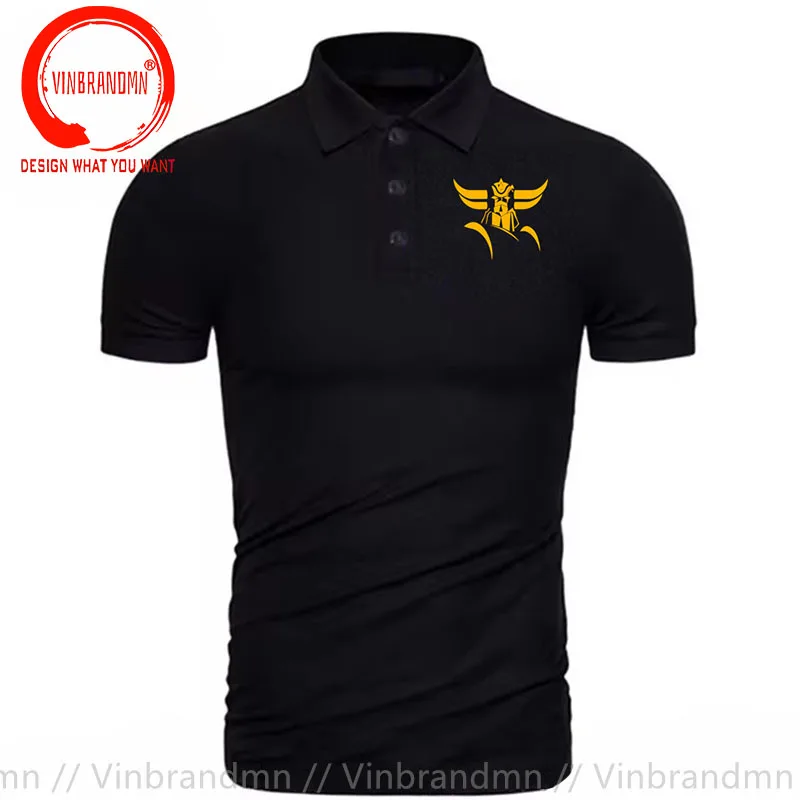 Японское аниме Goldorak Grendizer Mazinger Z Рубашка поло Мужчины Японский мультяшный дизайн