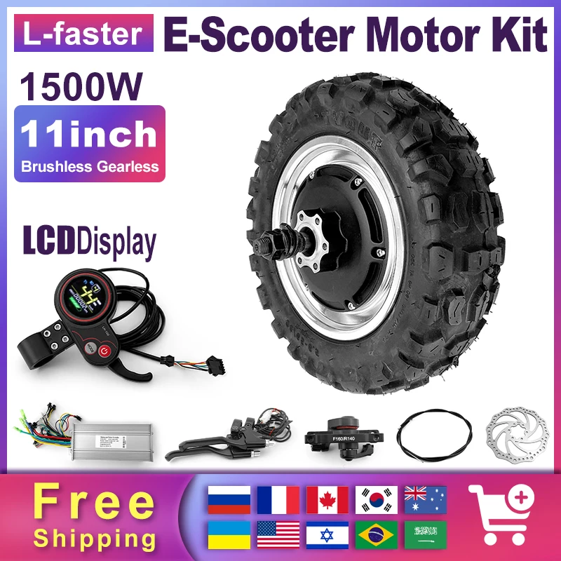 Adult Hub Motor Wheel With Electric Scooter 11 Inch Replacem