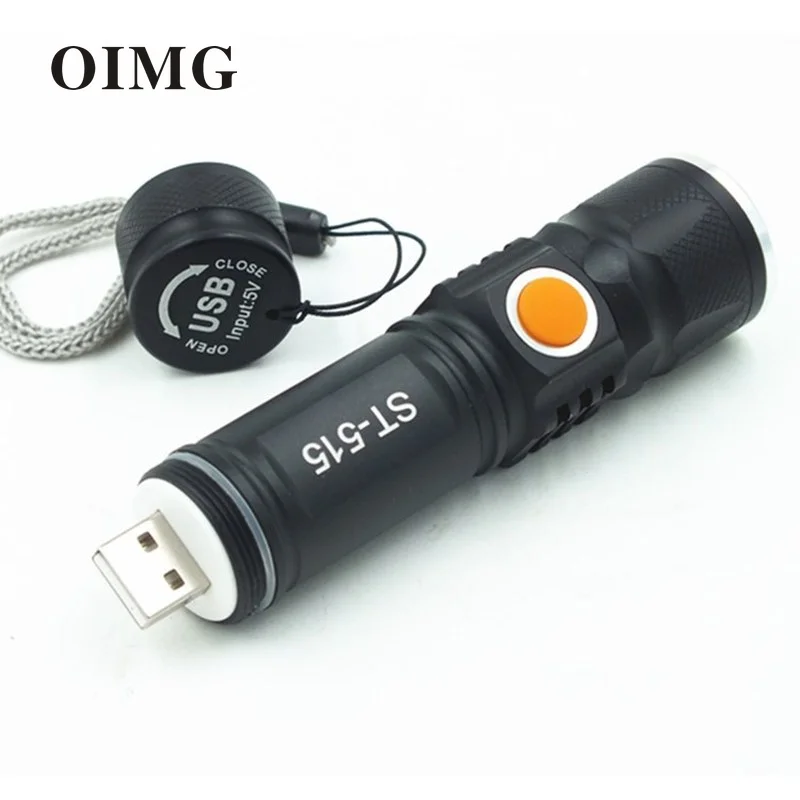 

T6 Strong Light Adjustable Focus Flashlight Long-range Search Light XPE USB Direct Charge Outdoor Flashlight Aluminum Alloy