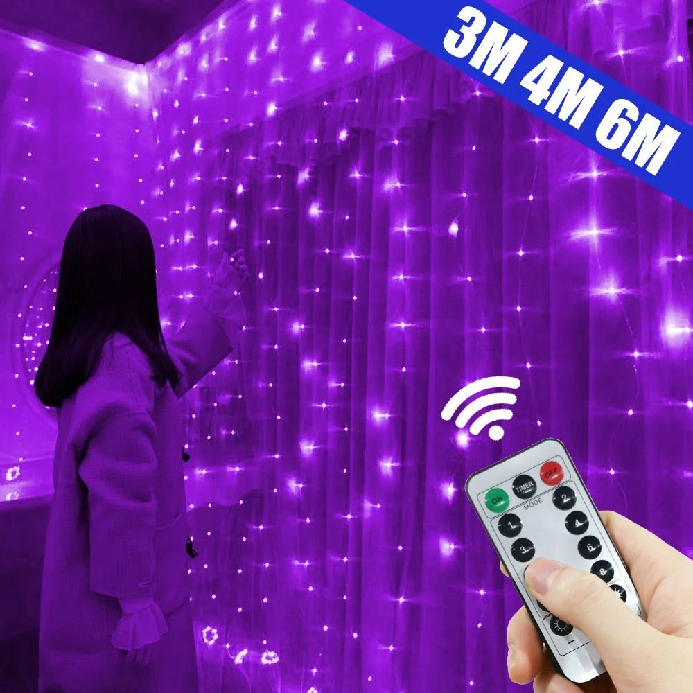 

СВЕТОДИОДНАЯ Гирлянда-занавеска, 3/4/6 м
