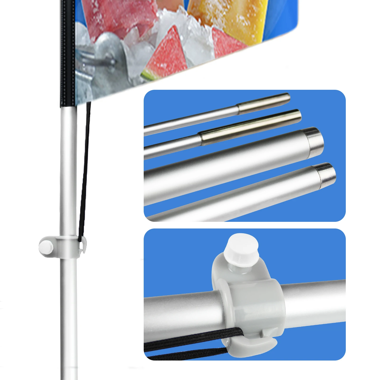 Рекламная деловая реклама Летающий флаг напечатанный крутой летний баннер