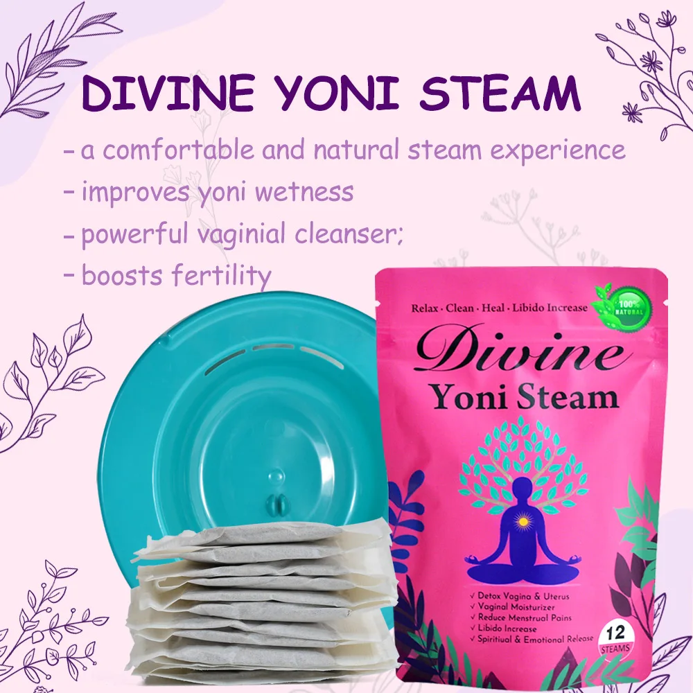 2x12 шт Divine Yoni паровые травы детоксикация матки вагинальный увлажняющий крем
