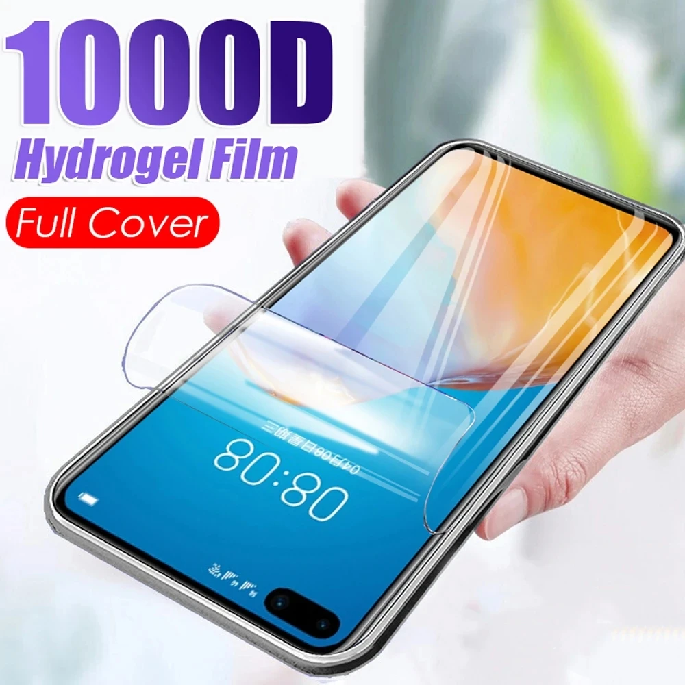 

Full Cover Hydrogel Film For Huawei P50 P60 Pro Screen Protector For Huawei P10 P20 P30 P40 Pro Lite P Smart Z Protective Film