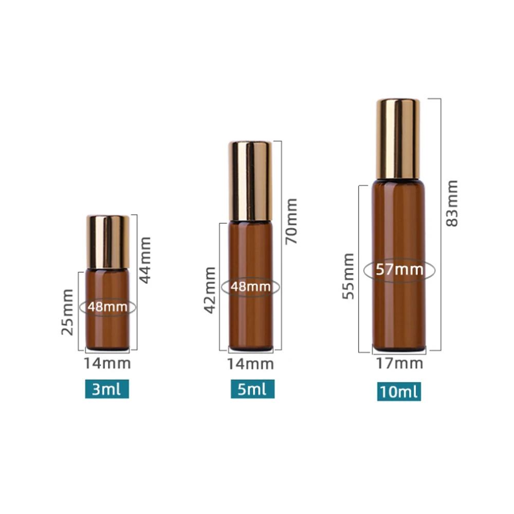 3/5/10 мл рулон янтарного стекла на бутылке