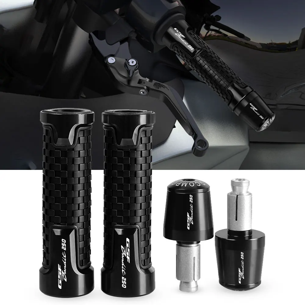 

Handle Grips Ends 7/8" Handlebar Rubber Gel Hand Grips Brake Hands FOR SUZUKI GSF250 BANDIT GSF 250 BANDIT 1997-2015 2016 2017